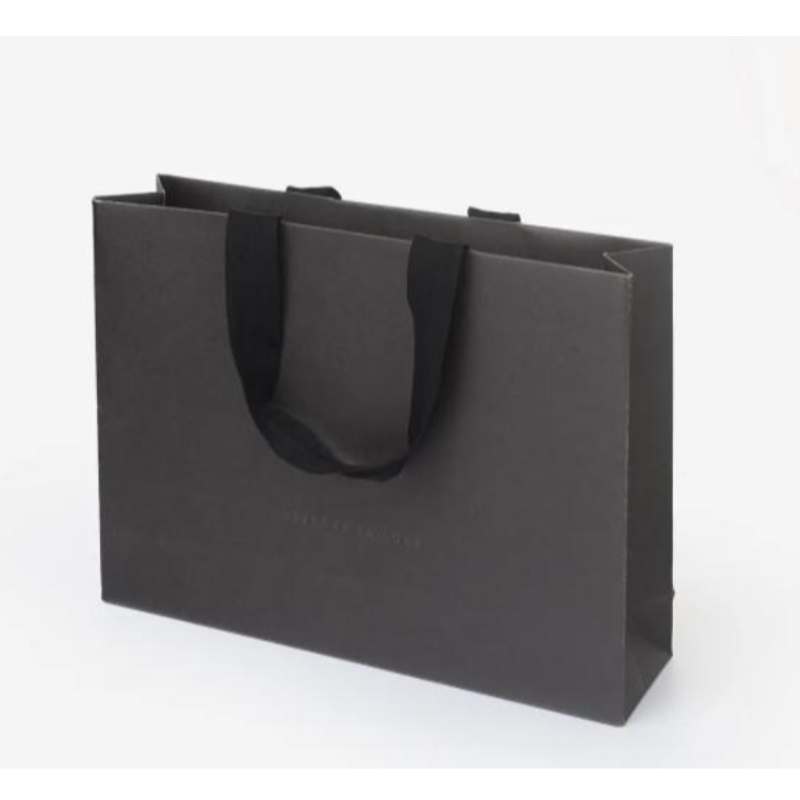 カスタムパッケージバッグ用のロゴ付きの豪華なマットギフトショッピングペーパーバッグ