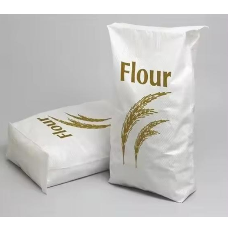 卸売カスタム1kg 2kg 5kg 10kgリサイクル可能なスタンドアップ4サイドシール食品穀物マイラー粉末トウモロコシ粉パッケージバッグ